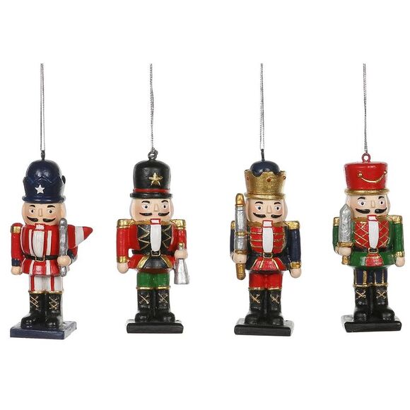 Regal Holiday Nutcrackers Christmas Ornaments Set of 4 Resin - Picture 1 of 4